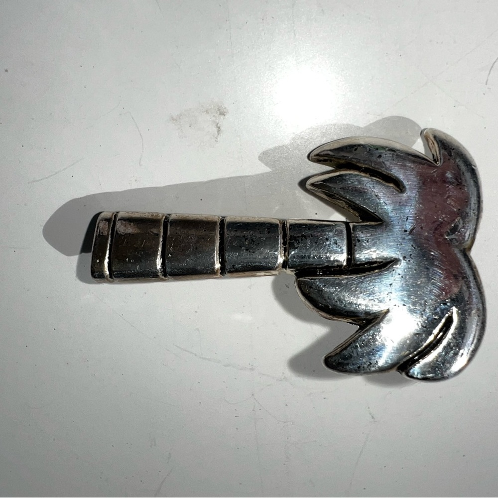 Sterling Silver Palm Tree Necklace Pendant
